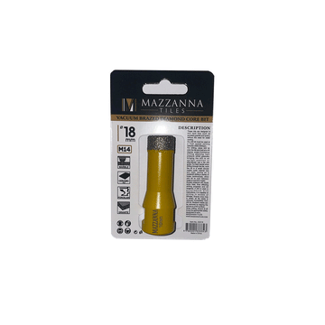 Mazzanna Tiles 18mm Vacuum Brazed Diamond Core Bit