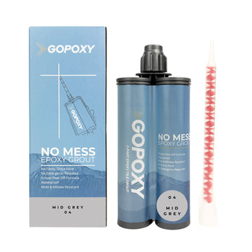 GoPoxy No Mess Epoxy Grout Colour 04 Mid Grey