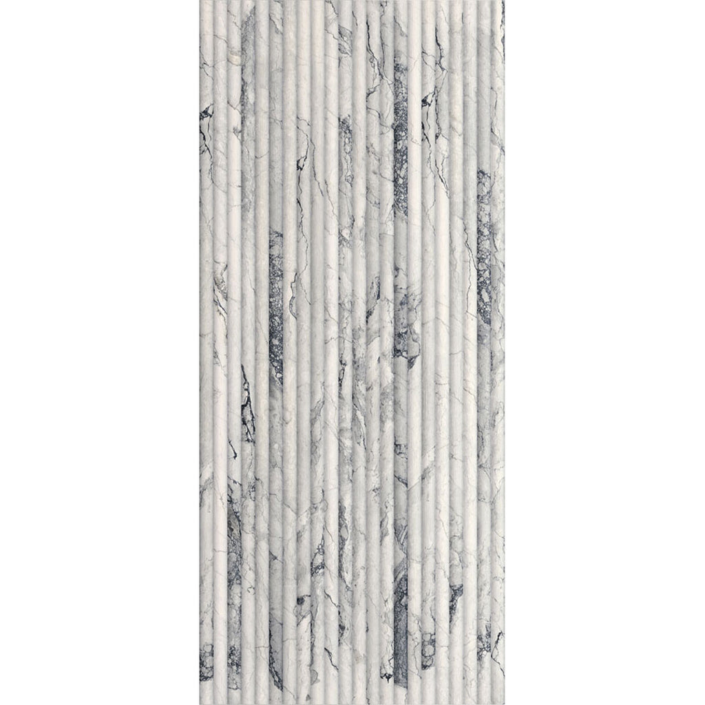 Adriatic Nature Embossed Ribbon Marble Effect Tile 63x147.5cm ...